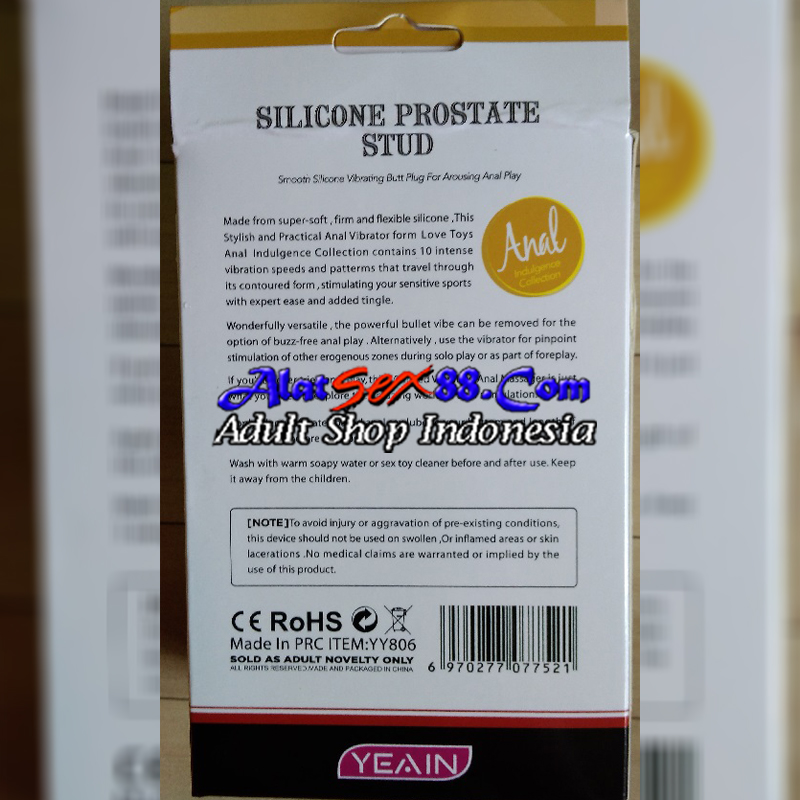 Alat Sex Silicone Prostate Stud Anal