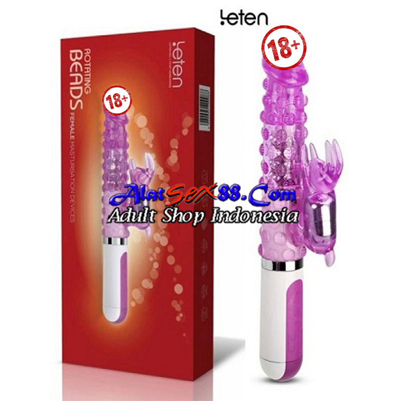 Alat Sex Leten Rotating Beads Vibrator