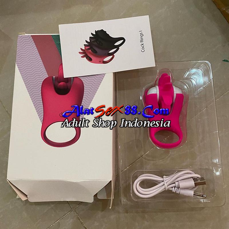 Alat Sex Ring Penis Tongue Vibration