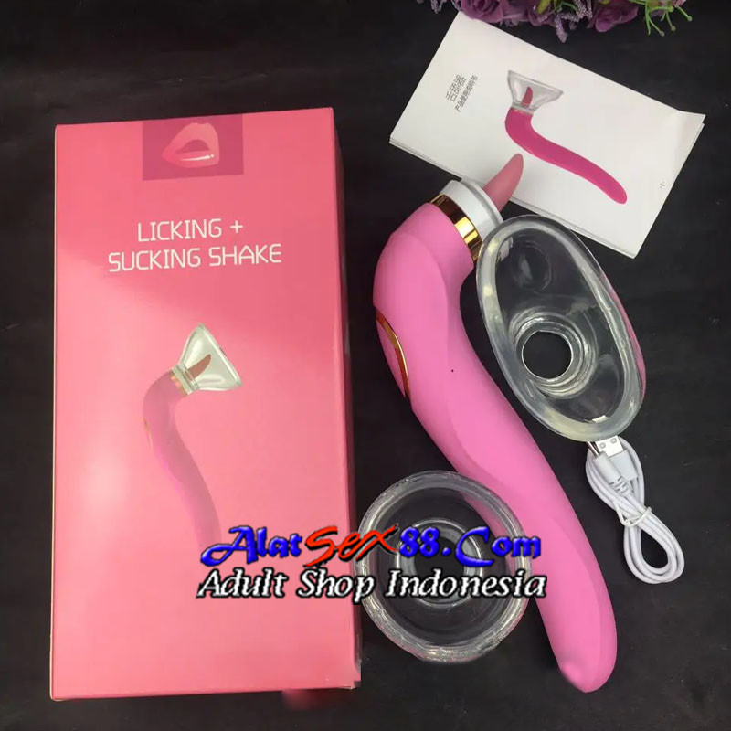 Licking & Sucking Shake Sucker adalah sextoy wanita fungsi ganda