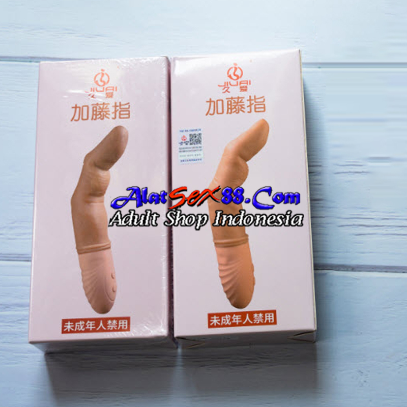 Alat Sex Finger G-Point Vibrator Flesh