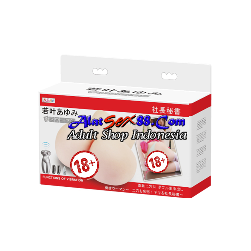 Alat Sex Realistic Vibrating Pussy Double Holes