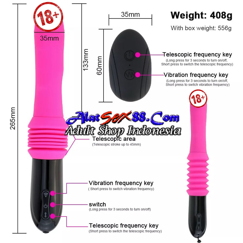 Alat Sex Thrusting Dildo Vibrator Automatic 
