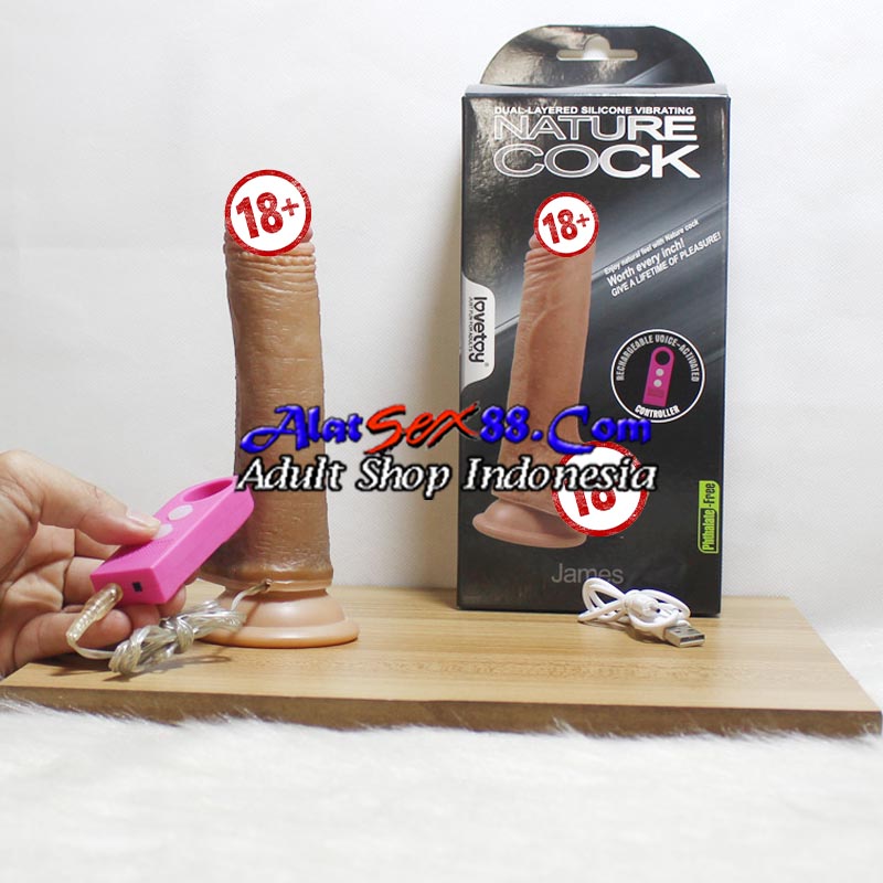 Alat Sex Wanita Lovetoy James Nature Cock Vibrating
