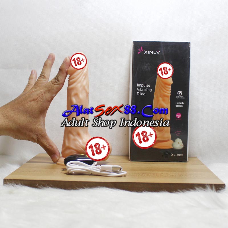 Alat Sex Wanita Xinlv Impulse Vibrating Wireless Dildo 