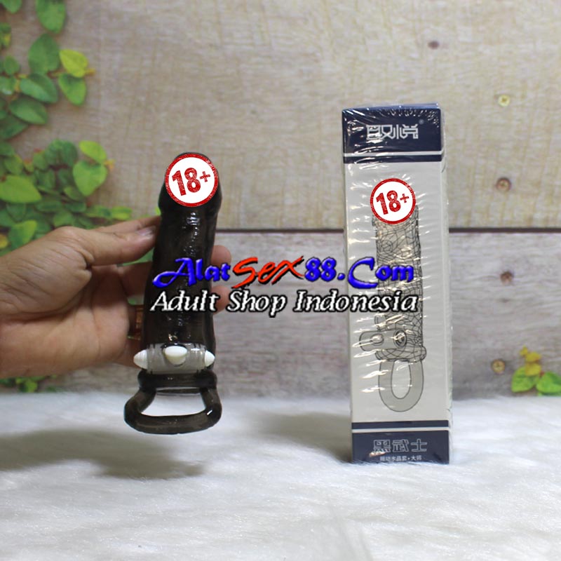 Kondom Silikon Penis Sleeve Delay Ejaculation Vibrating