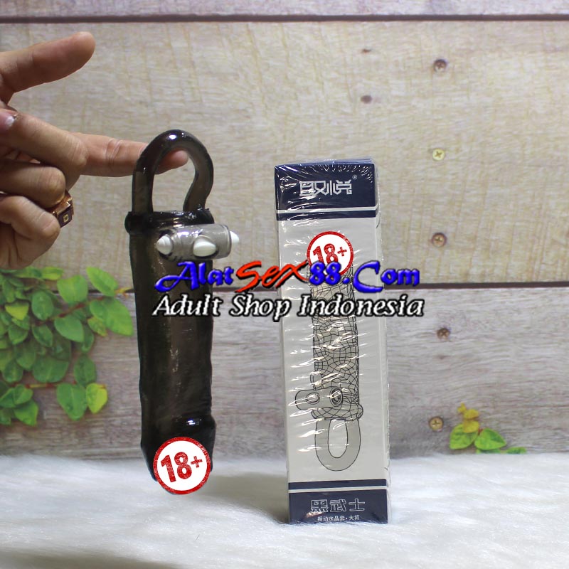 Kondom Silikon Penis Sleeve Delay Ejaculation Vibrating
