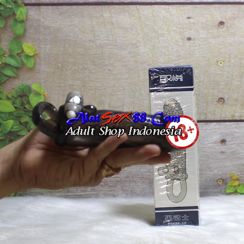 Kondom Silikon Penis Sleeve Delay Ejaculation Vibrating