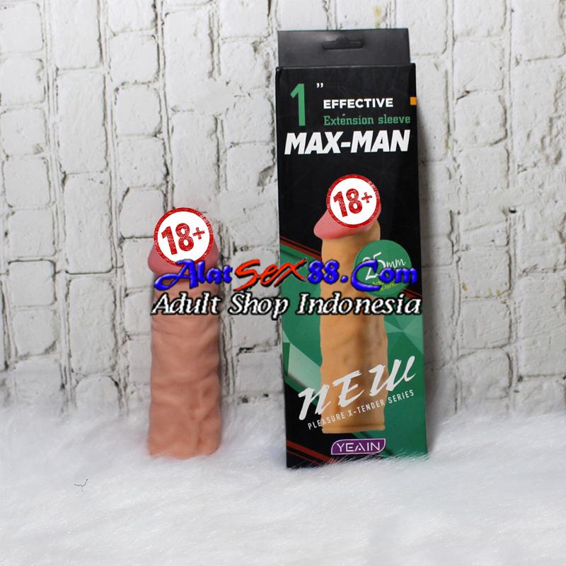 MaxMan 25mm Condom Silicone 1" Extension Sleeve Hijau