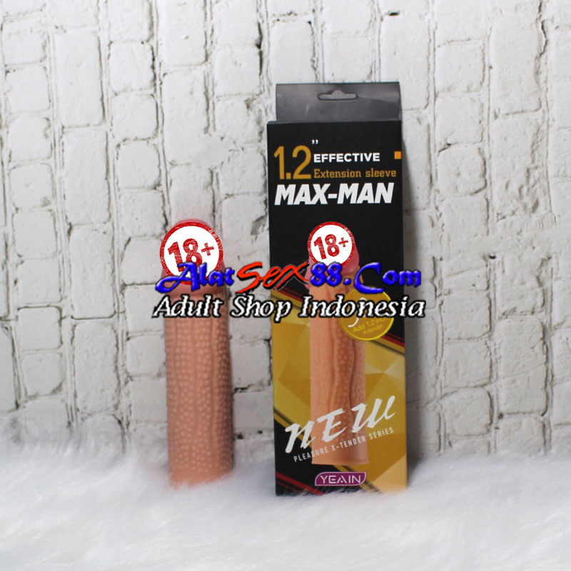 MaxMan 30mm Condom Silicone 1.2" Extension Sleeve Kuning