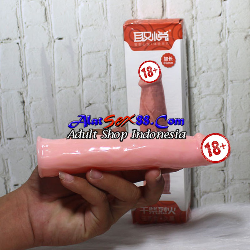 Alat Sex Kondom Silikon Penis Sleeve Condom 6.5inch