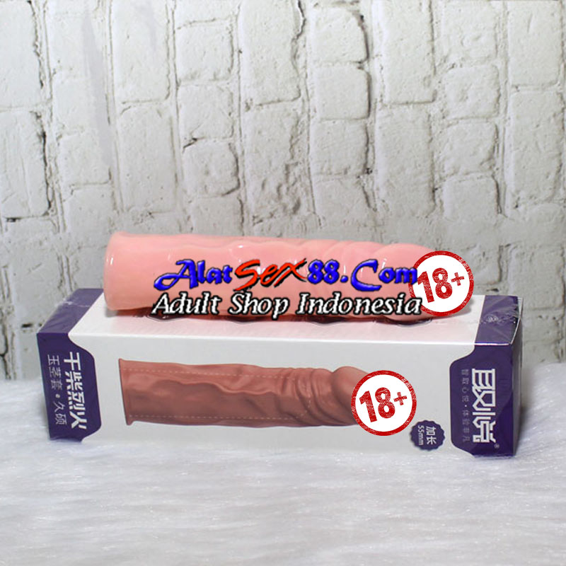 Alat Sex Kondom Silikon Penis Sleeve Condom 5.5inch
