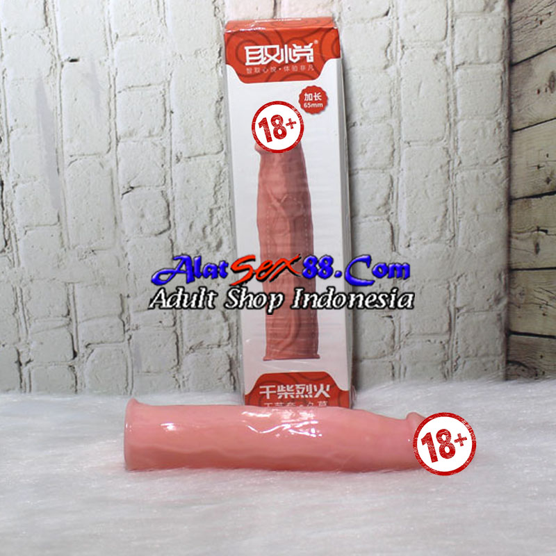 Alat Sex Kondom Silikon PenisSleeveCondom6.5inch