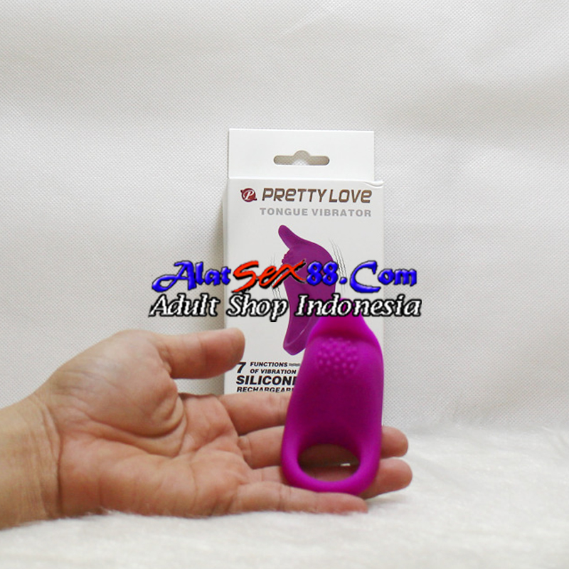 Alat Sex Ring Penis PrettyLove Tongue Vibrator