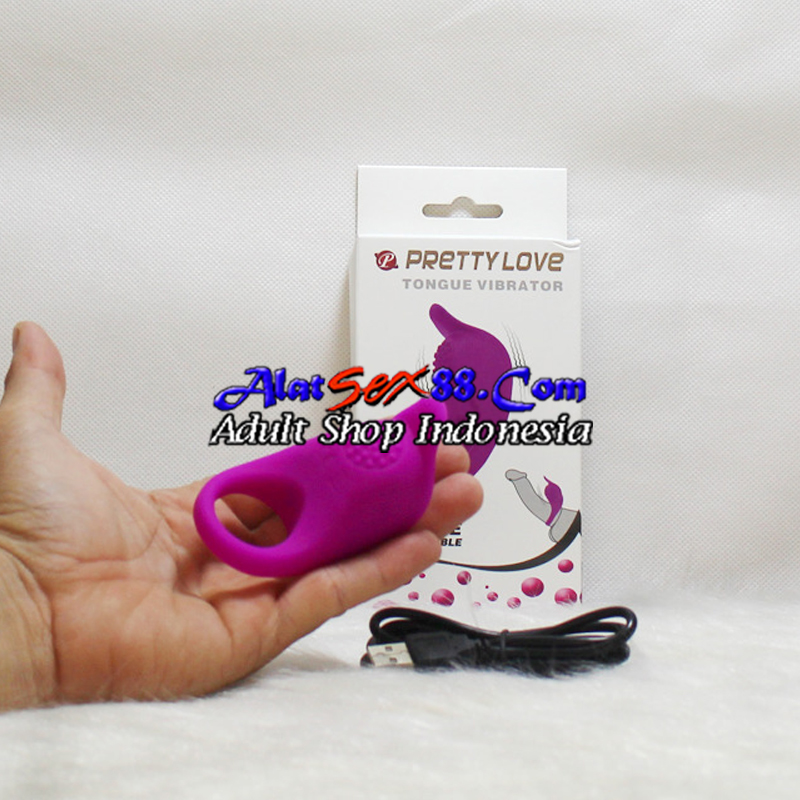 Alat Sex Ring Penis PrettyLove TongueVibrator