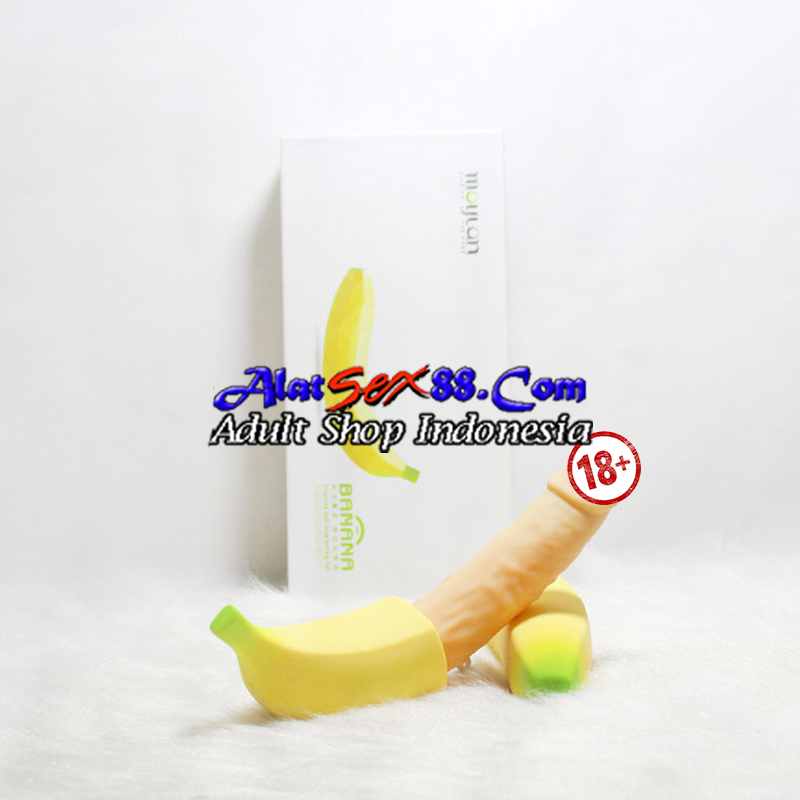 Alat Sex Wanita Handheld Banana Dildo Vibrating 7 Mode