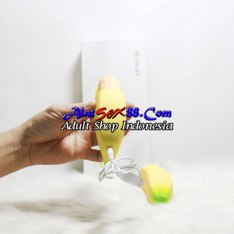 Alat Sex Wanita HandheldBanana DildoVibrating 7 Mode