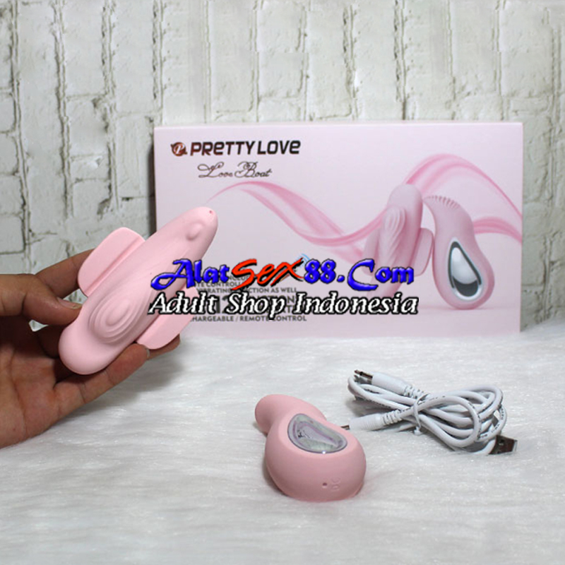 Alat Sex Wanita Pretty Love Boat Wireless 12 Vibrator Function