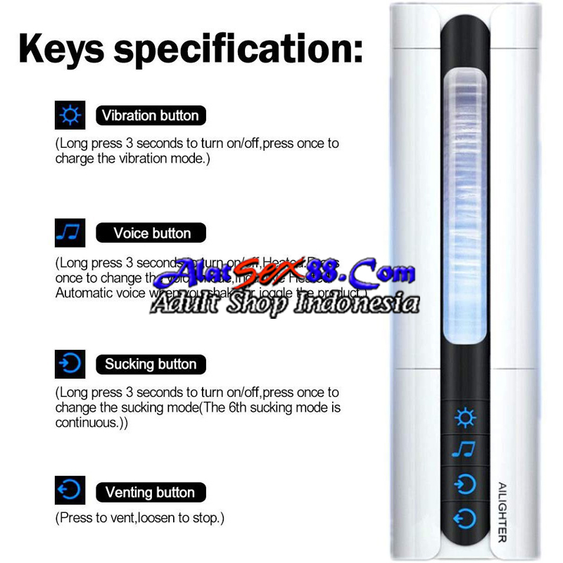 Alat Sex Pria Ailighter AIRJET Sucker Masturbator
